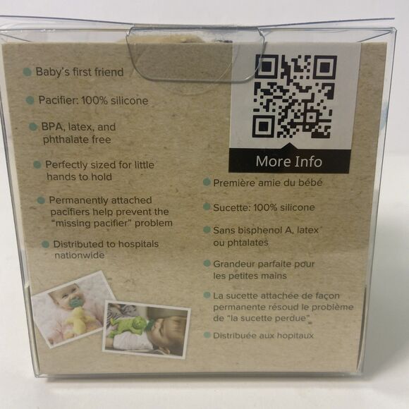 Wubbanub Infant Silicone Blue Pacifier Brown Puppy Plush BPA Latex Free New NIB - Picture 5 of 7